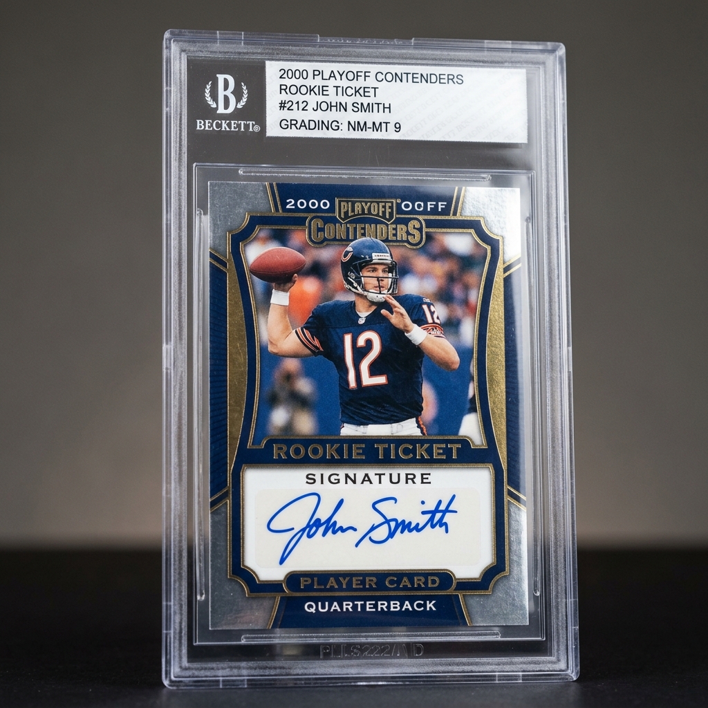 2000 Playoff Contenders Tom Brady Rookie Ticket Auto #10