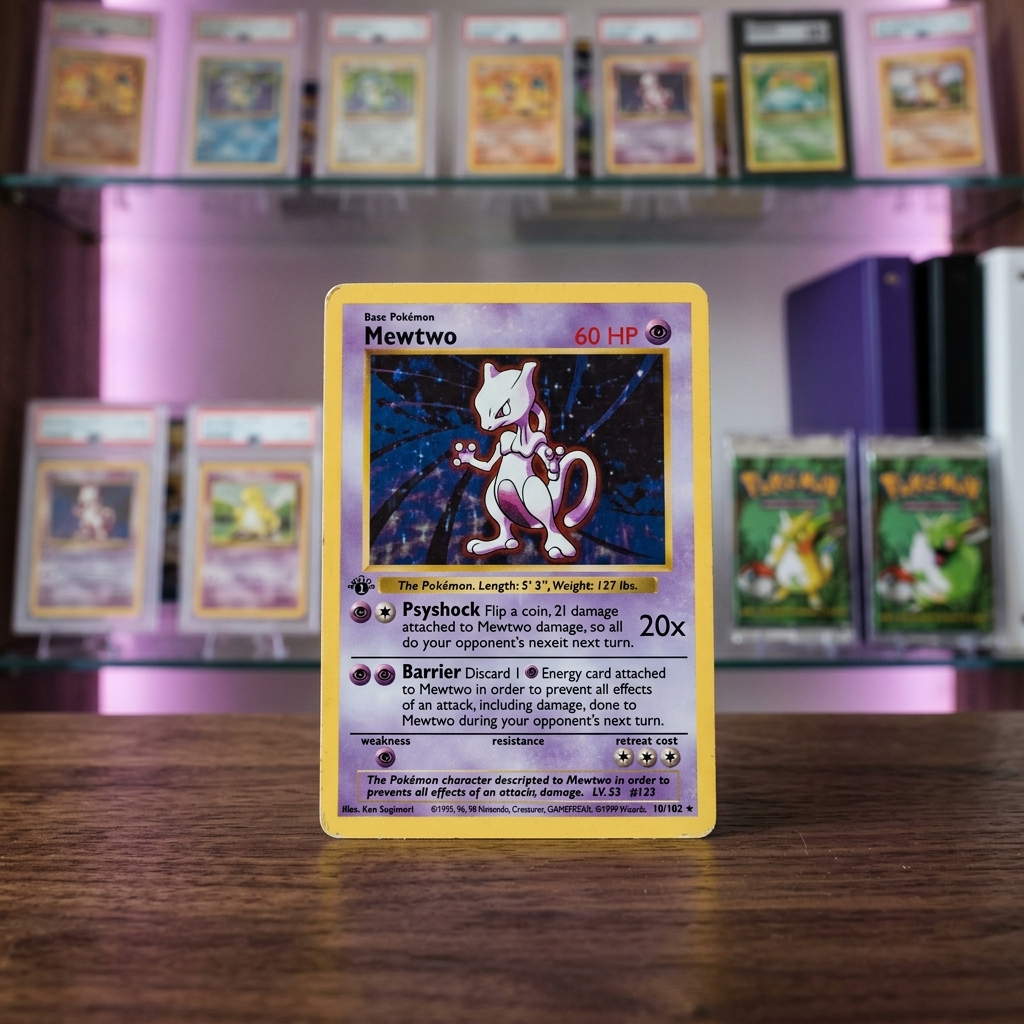 1999 Pokemon Base Set Mewtwo Shadowless #7